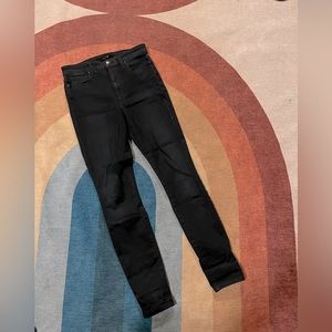 Joe’s Jeans High rise skinny dark ink stretch denim